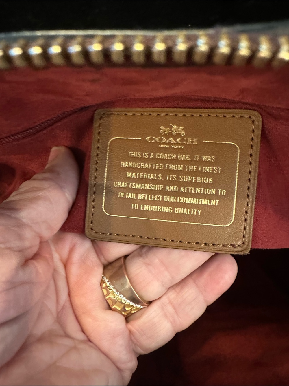 Coach#339 Sierra Leather Dome Satchel in Oxblood - Picture 4 of 12